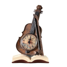 Load image into Gallery viewer, Vintage Violin Clock